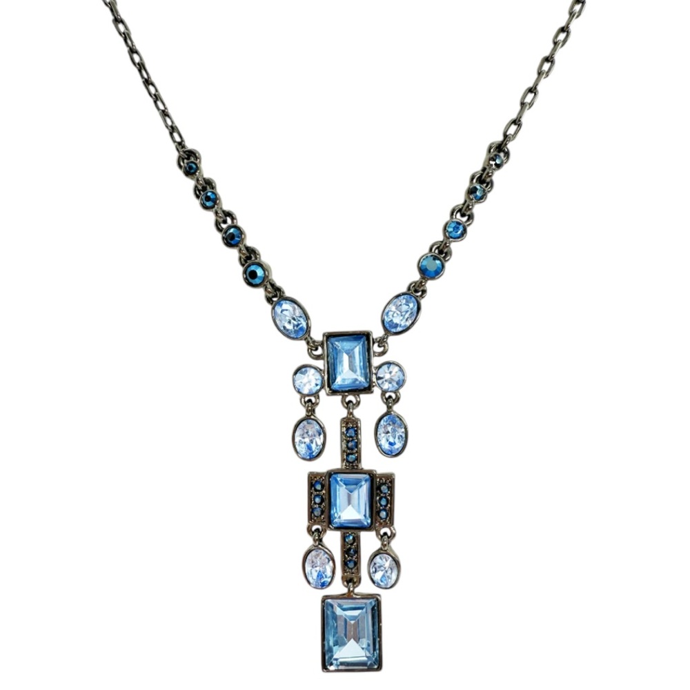 Givenchy Blue and Silver Necklace